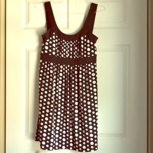 Black and white polka dot dress